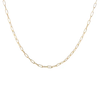 Factory price S925 sterling silver fashion jewelry white gold/18K gold plated thin chain necklace