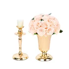 Luxury Gold Vase Decorative Flowers Preserved Roses Bouquet For Home Decoration