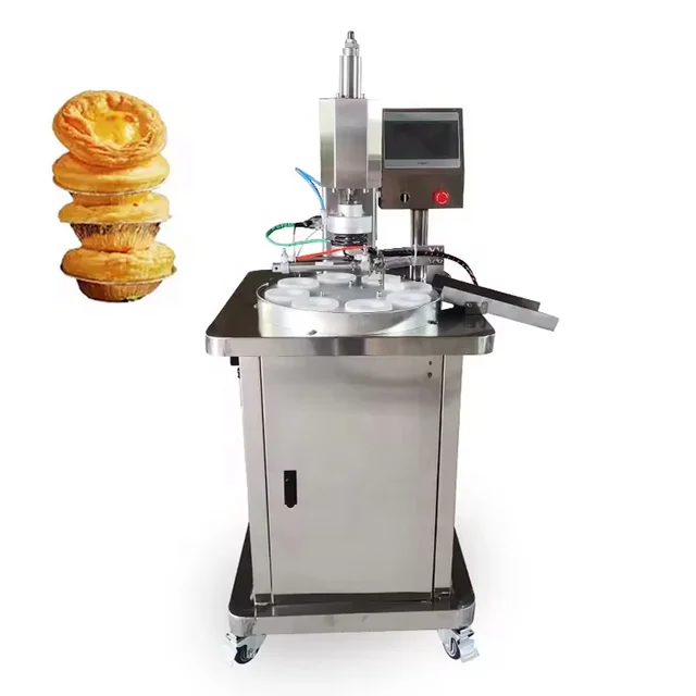 Commercial Electric Automatic Cookmatic Tartlet Maker Mini Egg Tart Shell Pie Crust Pressing Machinery Egg Tart Machine