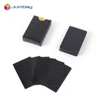 Poker Promotion Poker Cards Black PVC Carbon Fiber Poker Playing Card For Promotion Custom Cards Playing