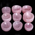 Crystal Crystal Rose Quartz Polished Natural Rose Quartz Polishing Rose Crystal Bowl For Decoration