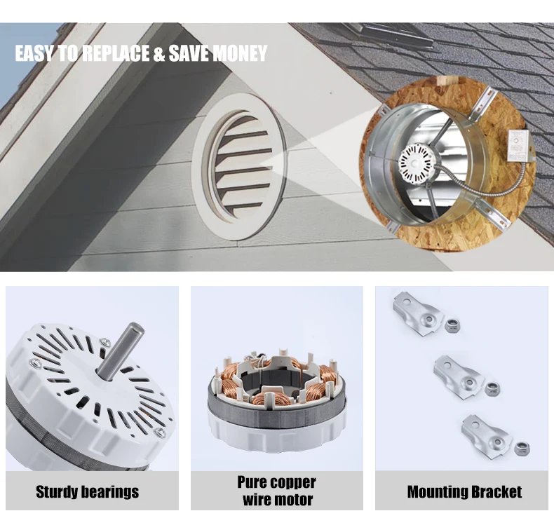 Power Vent Attic Fan, 120V, 60Hz, A0416B2059, A0510B2389 - detail 14