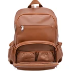 Leather Diaper Bag Diaper Bag Backpack Newest PU Leather Diaper Backpack Custom Diaper Bag Backpack With Change Mat