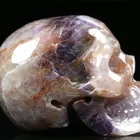 Amethyst 2.0" Dream Chevron Amethyst Carved Crystal Skull Realistic Crystal Healing