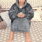 Boys Boys Girls Soft Warm Cozy Kids Wearable Hoodie Sweatshirt Blanket
