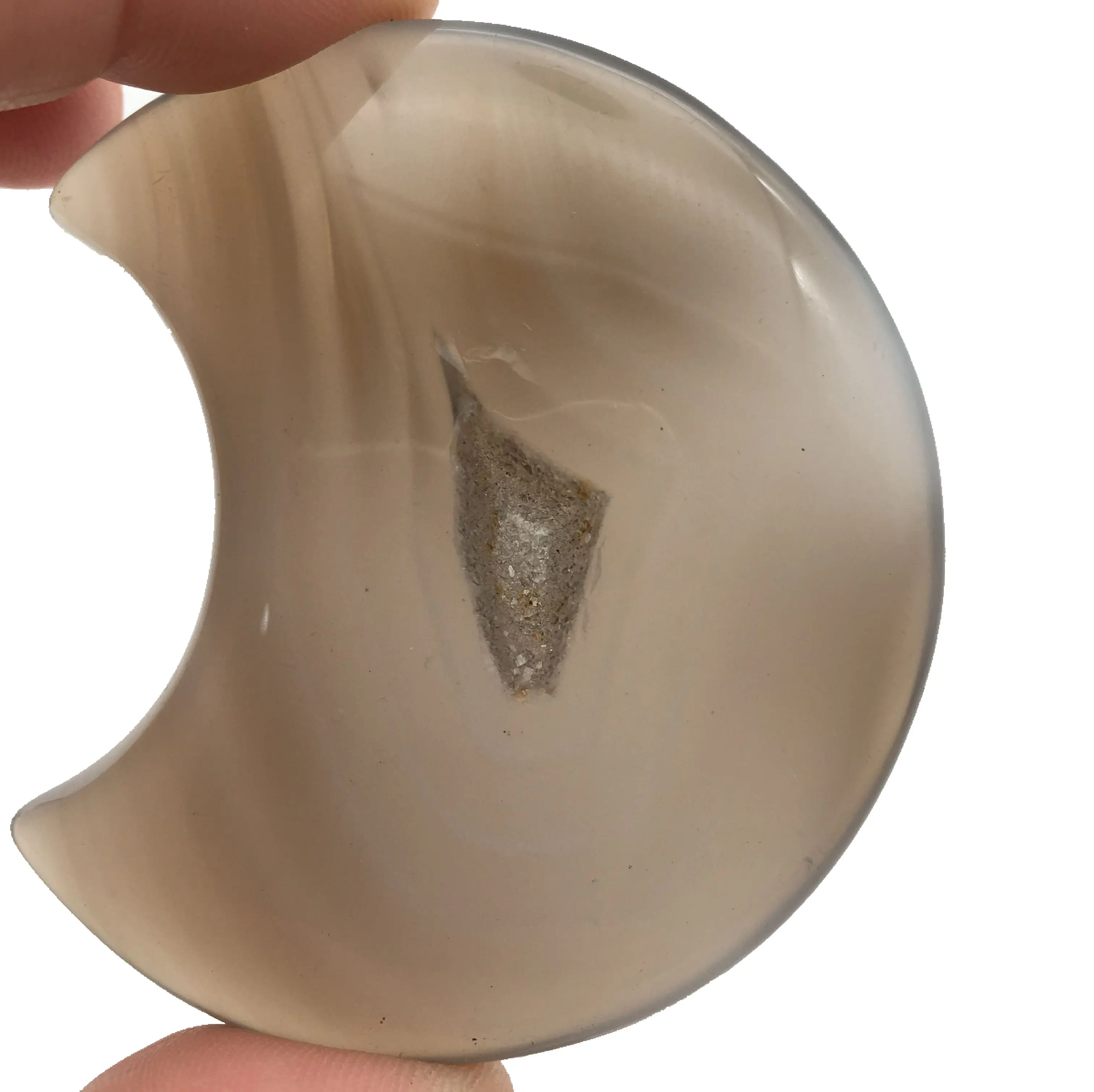 wholesale natural agate moon crystal agate gifts