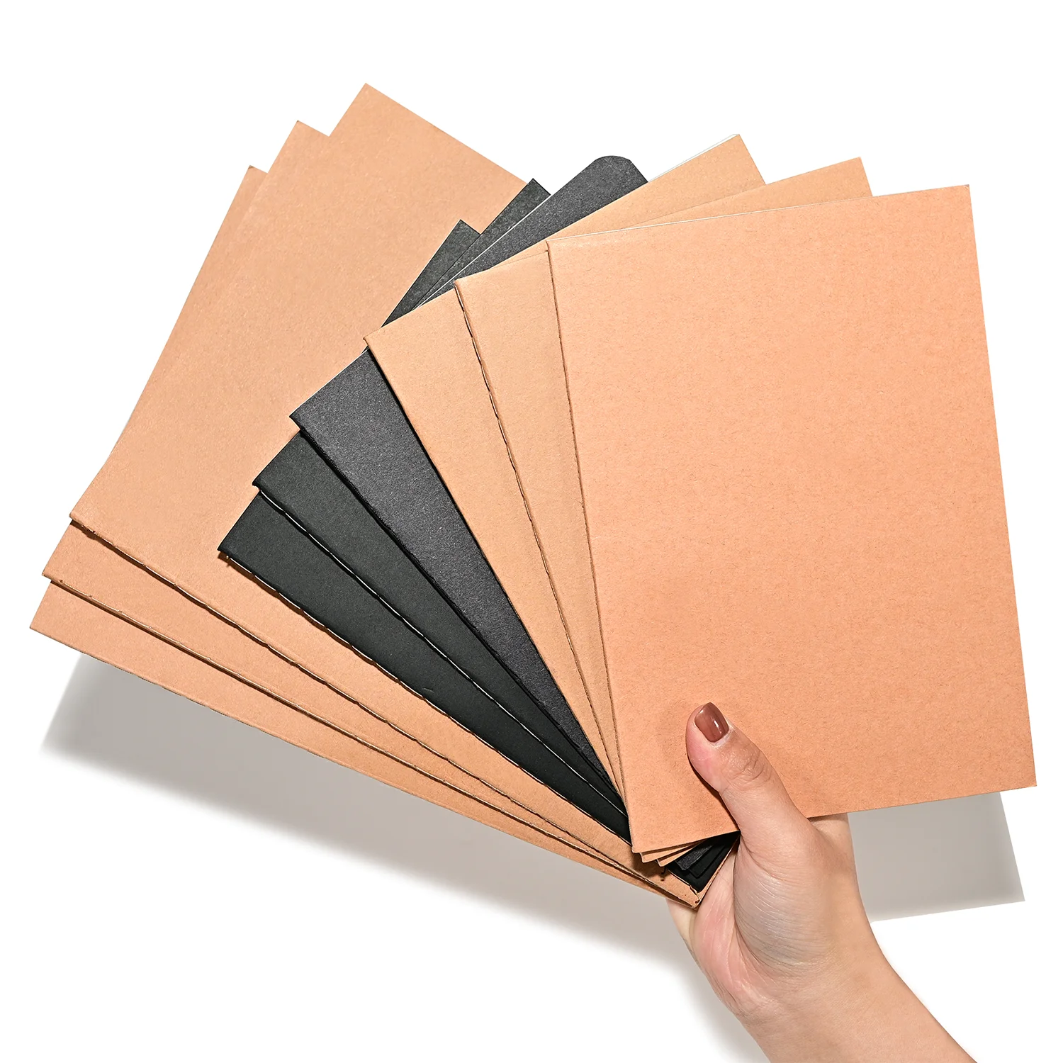 Promotional Wholesale Customizable Brown Lined School OEM Kraft Paper Notebook A5 B5 Exercise Book