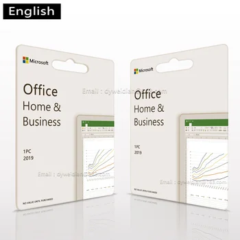 Office 2019 Home and Business Key Card For Windows Retail Bind Microsoft Account 100% global online activation digital License