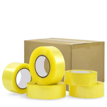 48mm 75mm 500m 1000m Bopp Tape Roll Clear Transparent Packaging Tape Cinta Adhesive Packaging Tape