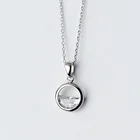 Crystal Necklace For Women Custom Fashion Natural Crystal Pendant 925 Sterling Silver Necklace Jewelry For Women