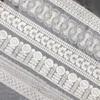 Wedding Latest Fancy Bridal Wedding White Fabric Lace Polyester Embroidery Lace For Women Clothes