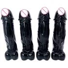 Obsidian Large Size Natural Crystal Penis Massage Wand Black Obsidian Carved Crystal Dildos Yoni