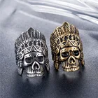 Index Finger Ring Rings Retro Index Finger Ring Punk Men And Women Stainless Steel Rings