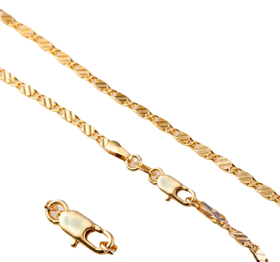 Gold Plated Chain Necklace For Men And 
