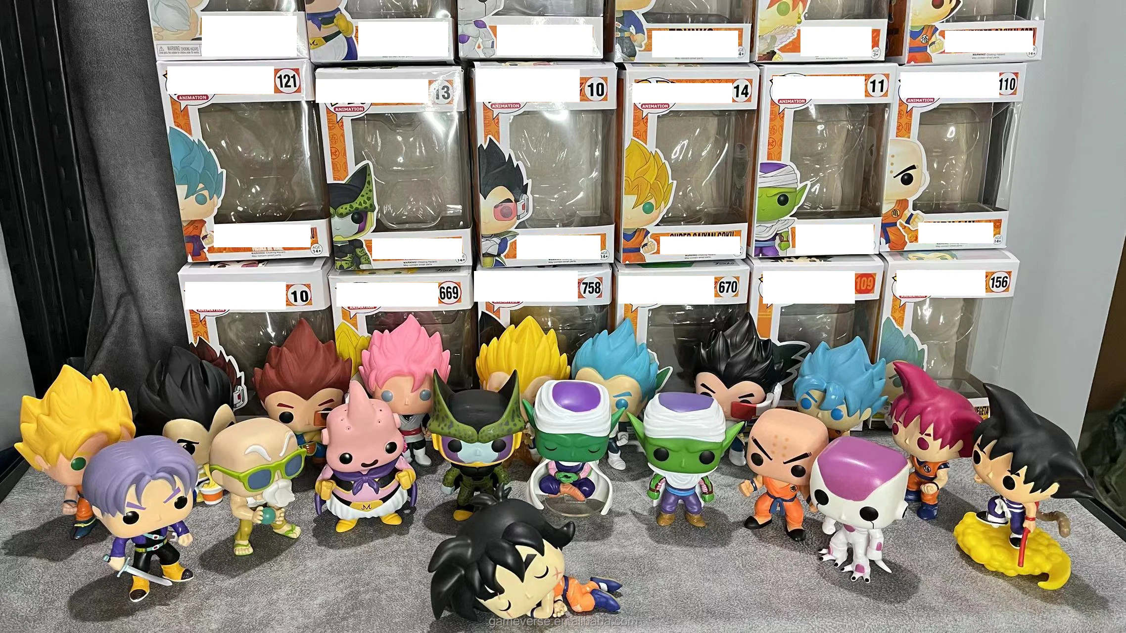 2023 New 10cm 4 Inch Funkoed Pops Dragons Ball Z Goku Vegeta Buu Model