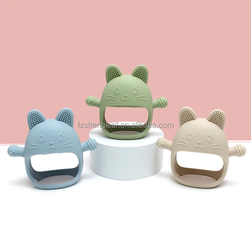 product bpa free custom anti eating unisex newborn teether gloves soft food grade silicone pacifier kids teething care coods toy-1