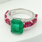 Sterling Ring LEAYE JEWELRY High Quality Elegant Women Wedding Sterling Silver Luxury Bridal Custom Stone Ring