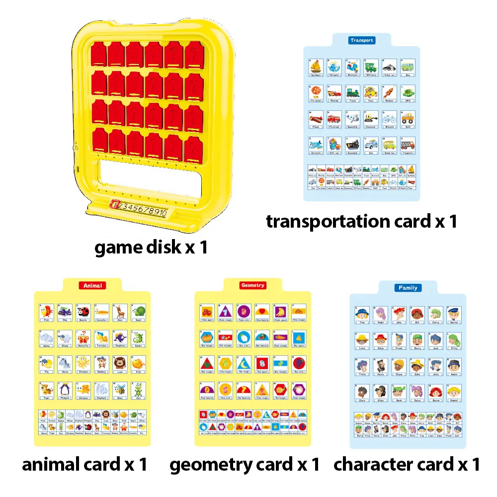 Wholesale  Early Childhood Toys Custom  Memory Game Guess Who Game Funny Educational Games