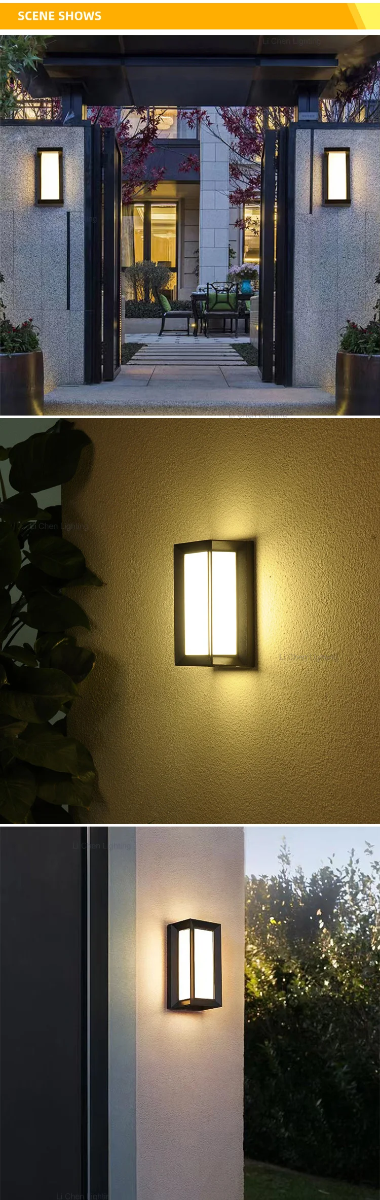 bd22 outdoor ip65 waterproof and moisture proof courtyard villa exterior wall porch led wall lamp -4