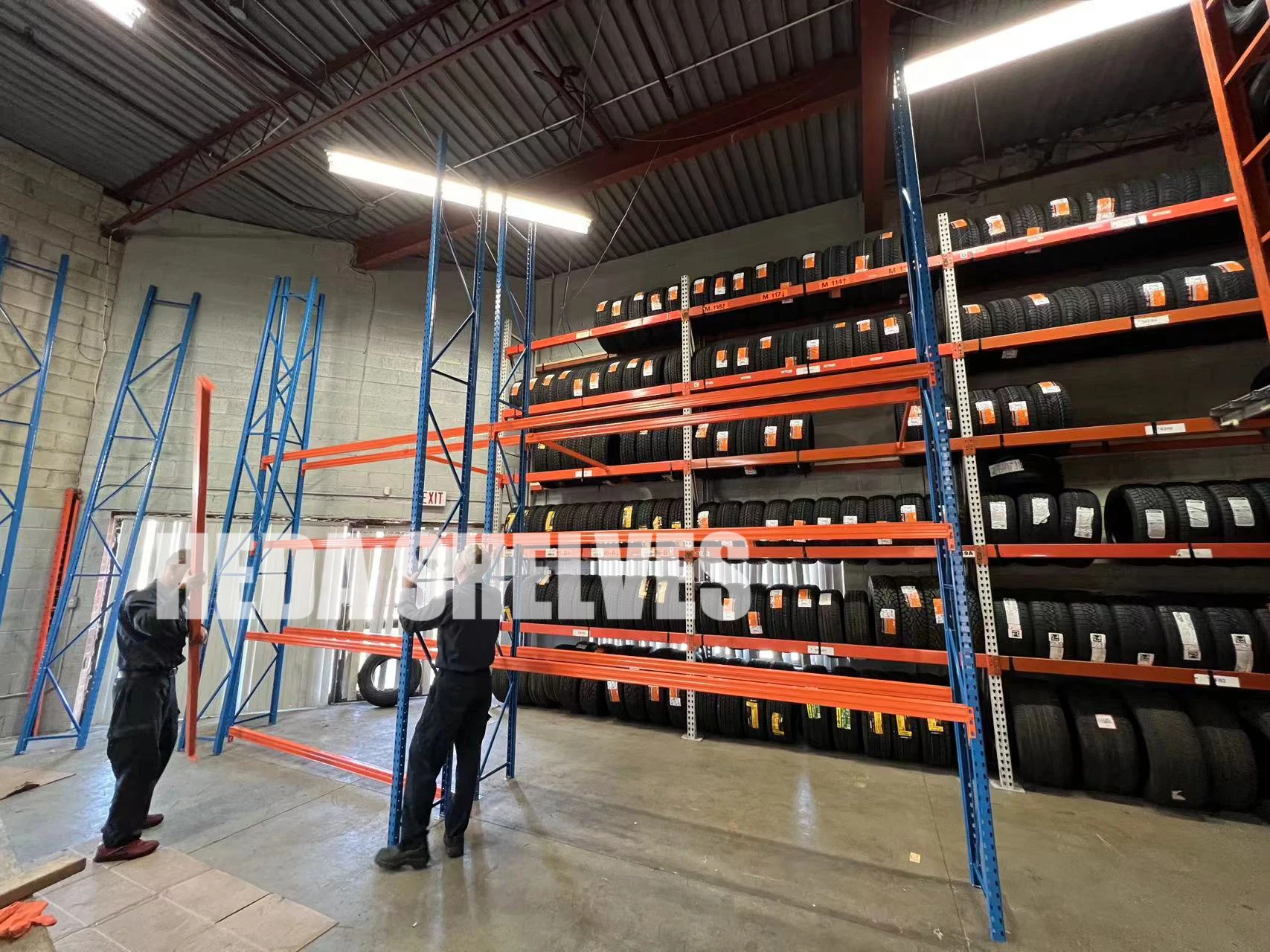 Custom Heavy Duty Shelving 300 Kg Layer Garage Black 4 Tier Warehouse