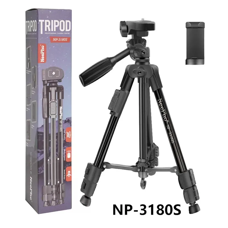 Neepho 3180S Professional Heavy Duty Aluminum Alloy Video Stand Tripod Trepied for Camera