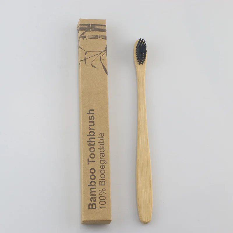 Bamboo Toothbrush, Natural BPA Free Eco Friendly Compostable and Sustainable Soft Bristles Toothbrush