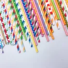 Amazon 6-8mm 5000pcs Amazon Amazon Hot Selling Eco-friendly Durable Customized Colors Paper Drinking Straws Biodegradable