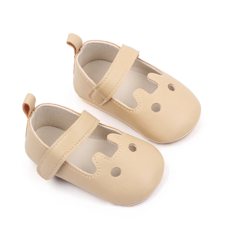 Spring and Autumn New Female Baby Shallow Mouth Hole Baotou Baby Soft Sole Walking Shoes details