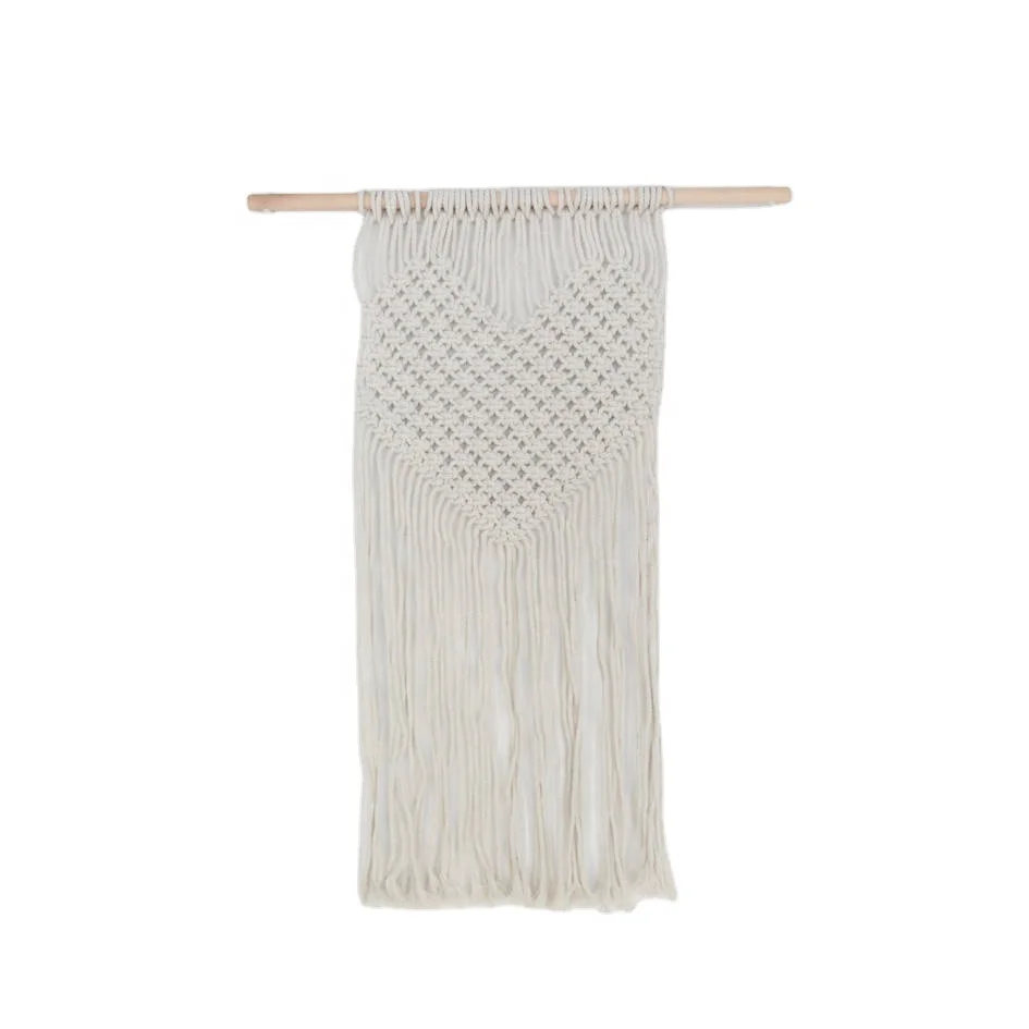 Huayi Supplies Home Decoration Accessories White Decor OEM Customized Wall hanging macrame
