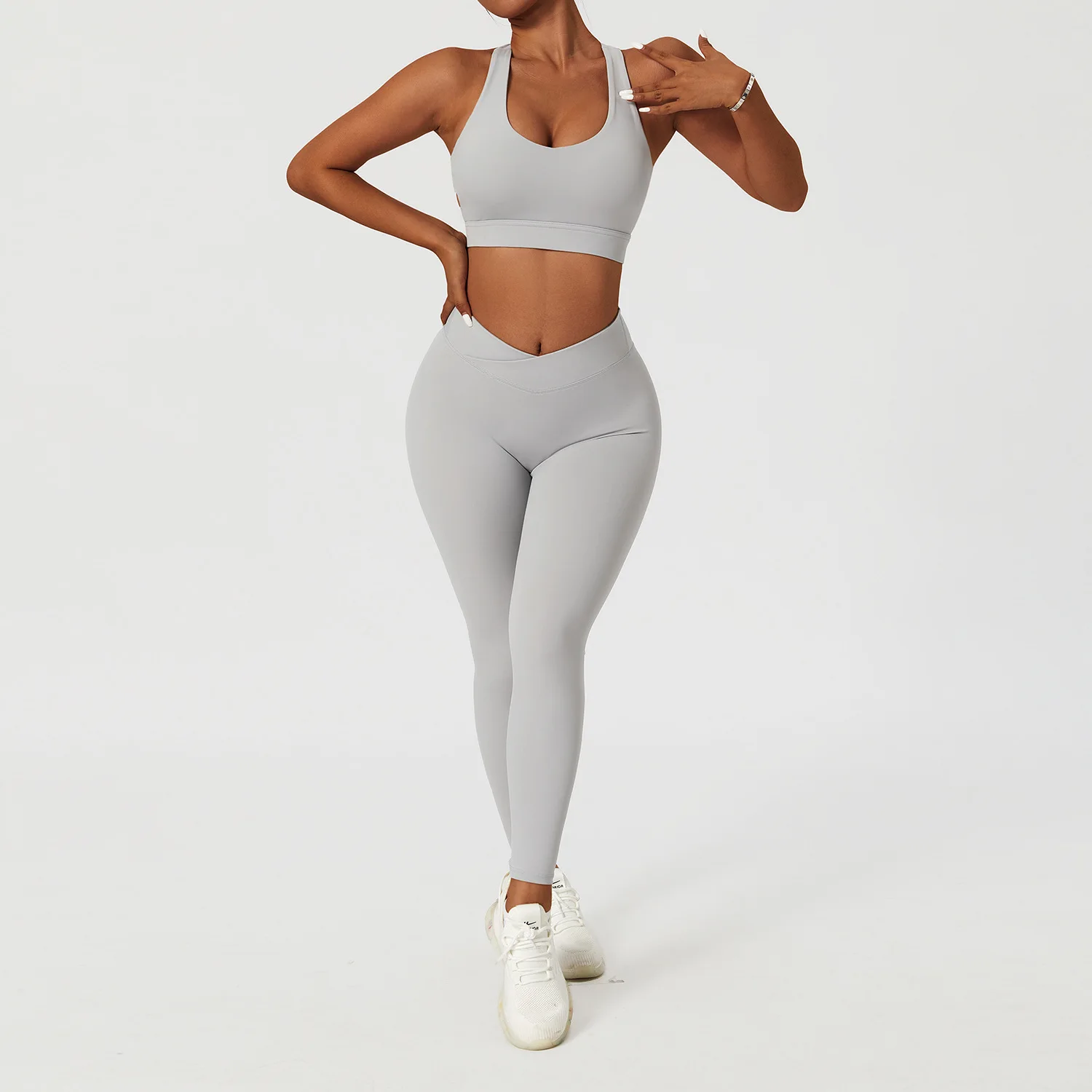 Wholesale Gym Wear Women Sets Yoga Suit Sports Bra Leggings Custom Fitness Sport Workout Sets