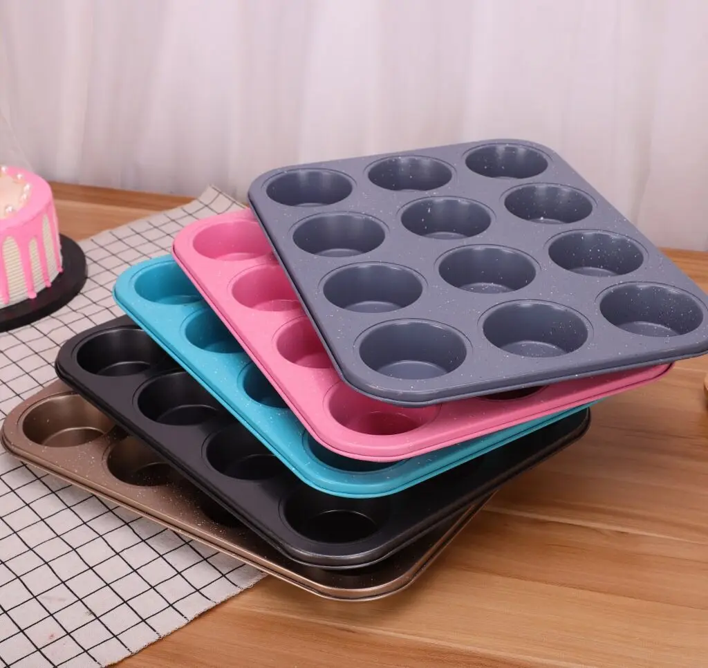 Kitchen Baking Tools 6 Hole Muffin Cupcake Nonstick Carbon Steel Baking Pan New 