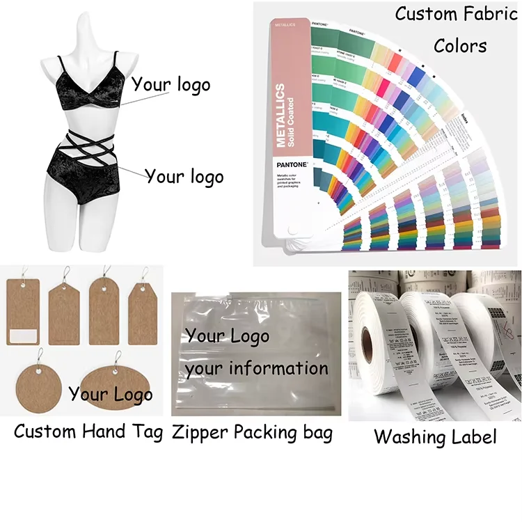 2025 New Black and White Contrast Color Deep V Strap Split Swimsuit Bikini for Women H9df174399dfc4962af7fac350966d454Y