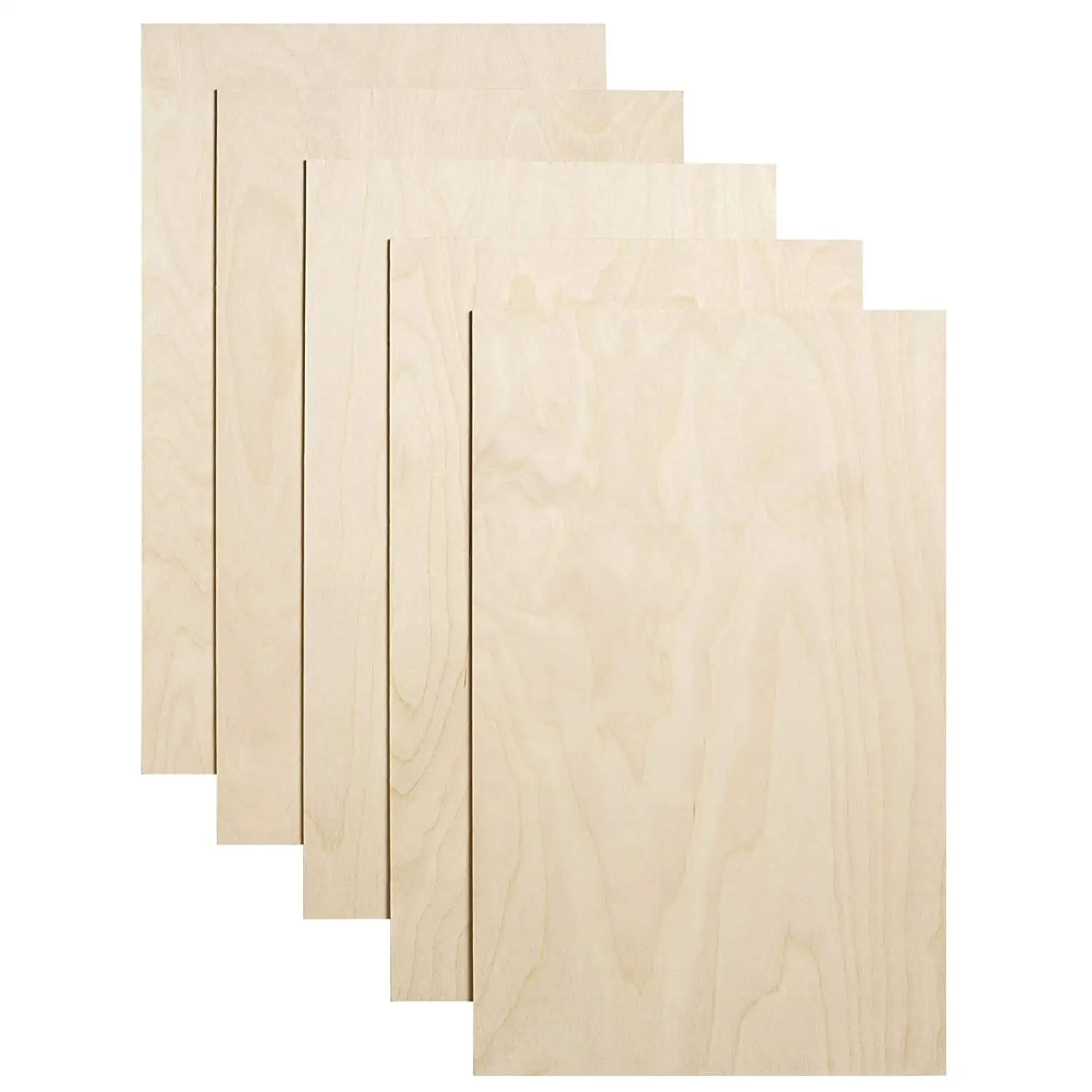 Birch Plywood Sheets Woodworking craft pyrography 12mm Thick Set of 5 