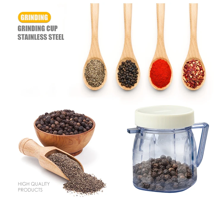 Licuadora comercial de hielo para batidos de batidora de alimentos de 1,5 l con vaso pequeño de plástico