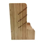 Factory Supply Multi Use Office Desk Organizer Bamboo Stationery Holder 4 Layer Pen Pencil Holder Shelf With Drawer