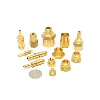 Customized Non-Standard Metal Parts Manufacturer Dot Brake Air Hydraulic Stainless Steel Brass connectors Hose Fitting