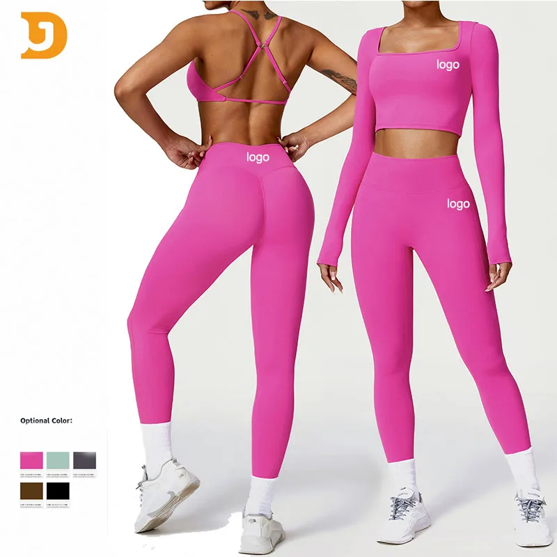 OEM Activewear Set Wholesale Fitness Gym Sportswear Women Sexy Sports Bras Active Sports Yoga Wear Workout Women Gym Sets