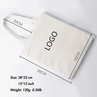 Women Canvas Bags Cotton Tote Bag 2021 Women Long Handle Canvas Cotton Carrier Tote Shopping Bags