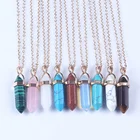 Pendant Stone Pendant Necklace Women Jewelry Natural Crystal Druzy Stone Healing Point Pendant Necklace