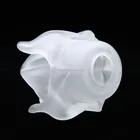 Flower Frosted Lamp Glass Shade Ancient Style Transparent Frost Glass Flower Lamp Shade For Pendant Light Cover