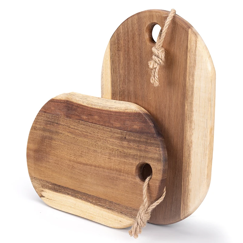 Factory Custom Eco-friendly Wooden Chopping Block Chopping Board Natural Wood Cutting Boards Set
