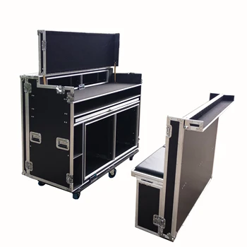 Customized 12U Rack Newtek Flight Road Case for TC2GO Airpack 2 Airpack Rolling Production Video Production