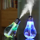 Design Decoration New Design 400ML Light Bulb Decoration Cool Mist Mini Bulb Humidifier With Colorful Light