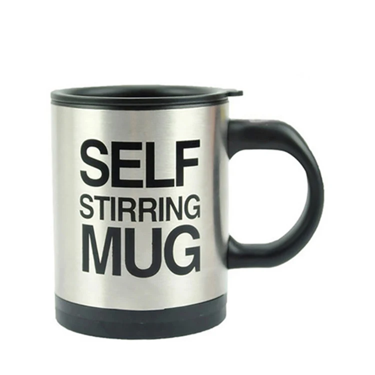 Self Stirring Mug Stainless Steel Lazy Automatic Coffee Tea Milk Mixing Cup Gift 