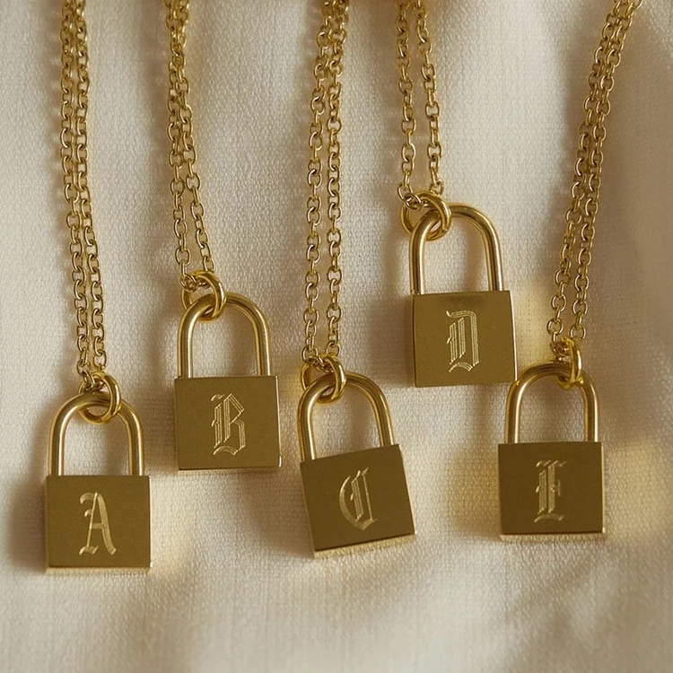 Trending 18k Gold Plated Old English 
