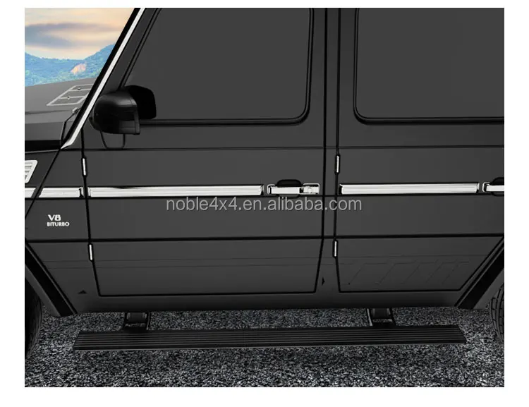 There Are Steps and Side Exhaust Outlets on the Vehicle Power Running Boards for Benz G500 G63 Electric Side Step 2019-2023 supplier