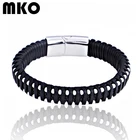 Bangle Bangles Wholesale Men Jewelry Stainless Steel Bangle Mens Leather Bracelet Bangles