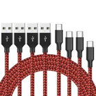 Iphone Phone High Quality 3ft 6ft 10ft Nylon Braided Usb Charging Cable For Iphone Lightning Charger Mobile Phone