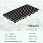 Tray Vegetables Trays 128 Cells Plastic Plug Seed Starting Grow Germination Tray For Greenhouse Vegetables Seed Trays