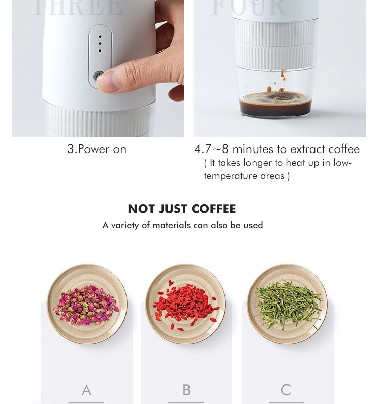 Household Car USB Portable Coffee Maker Capsule Espresso Mini Coffee Maker Pot for Instant Capsule Electric Coffee Maker